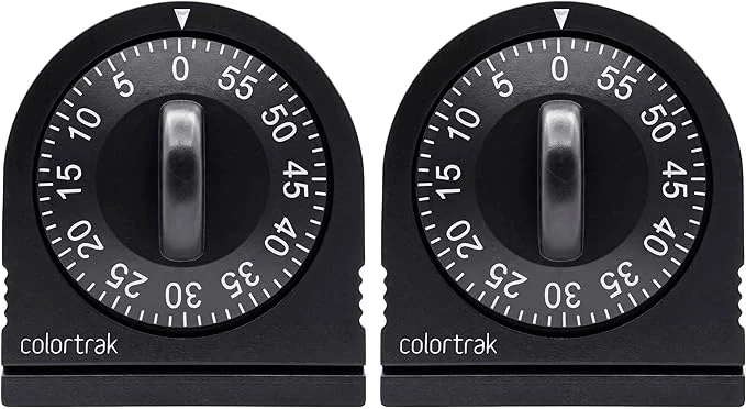 Casual 60 Minute Wind Up Timer Visual Mechanical Timer from 0 to 60 Minutes Advanced