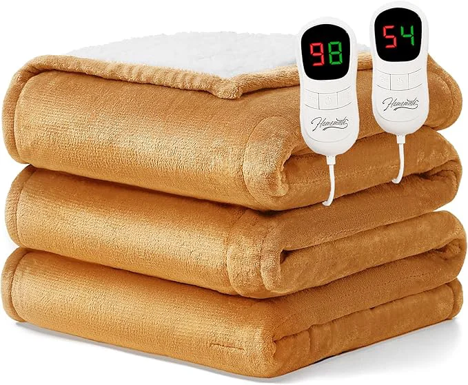 Natural Homemate Electric Heated Blanket King Size Easy-to-Use