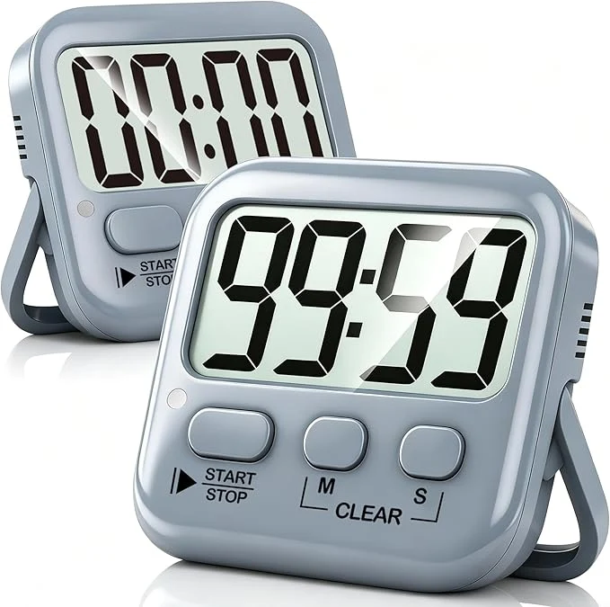 Professional Antonki 2 Pack Digital Timer for Kids Magnetic Countdown Kitchen Timers for Refined