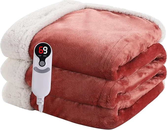 Casual Heated Blanket Electric Blanket Full Size 72”x84” Contemporary