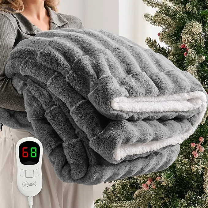 Traditional Homemate Electric Heated Throw Blanket Dependable