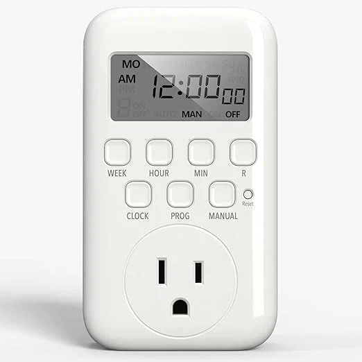 Professional BN-LINK Indoor Digital Timer Outlet Single Outlet 7 Day Programmable Light Reliable