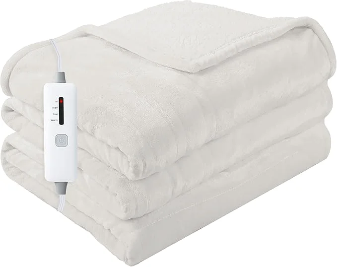Trendy Soypipo Electric Heated Blanket Throw 50 x60 Warm Lightweight Heated Blanket Secure