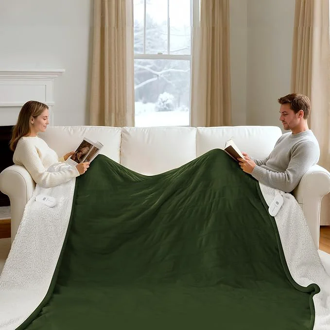 Flexible King Heated Blanket Dual Control Unique