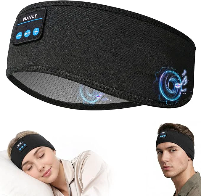 Carefully Designed Navly Bluetooth Sports Headband Headphones 3-in-1 Washable Headband Refined