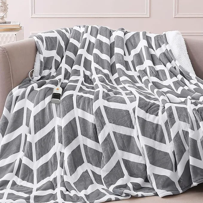 Comfortable VENTIMI Electric Blanket Heated Throw Fast Heating Blankets Consistent