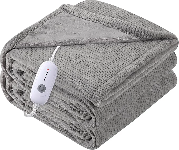 Enhanced Electric Heated Blanket Full Size 72 x84 Ultra-Soft Heating Blanket Unique