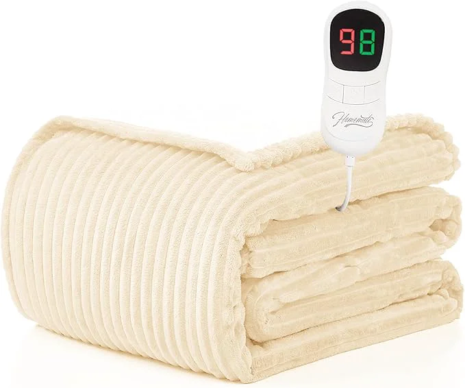 Premium Homemate Heated Blanket Electric Throw Stylish