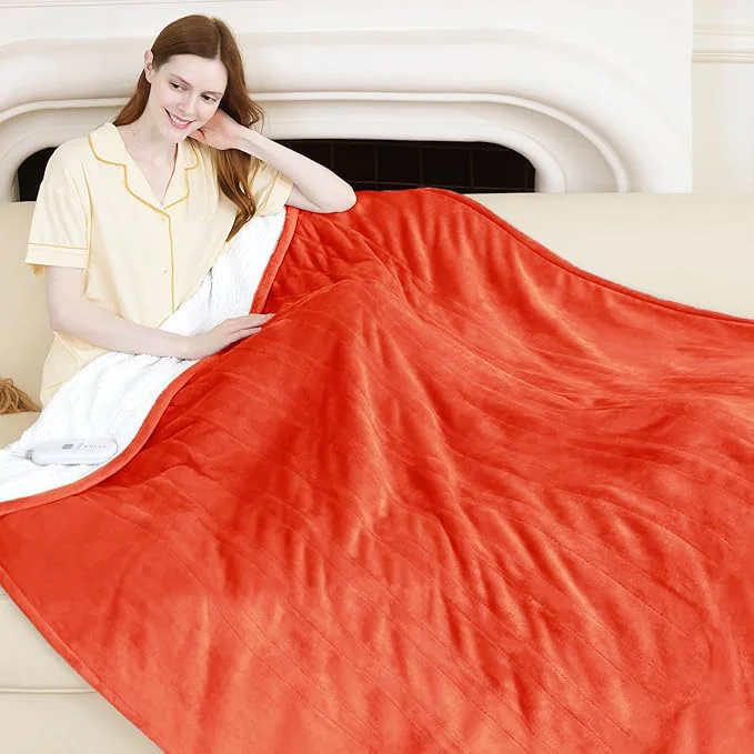 High-Quality Heated Blanket Electric Throw 50 x 60 Functional