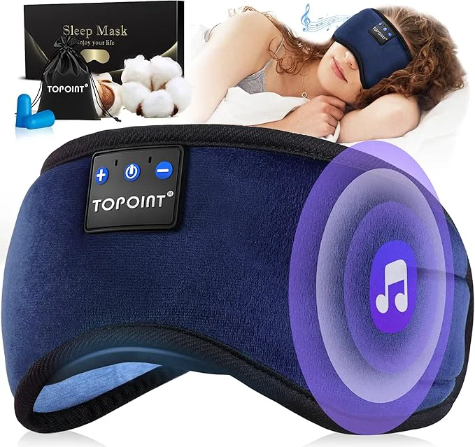 Next-Generation TOPOINT Sleep Headphones Sleeping Headphones Bluetooth Sleep Mask Advanced
