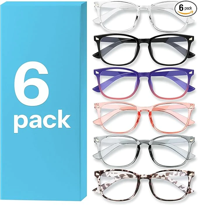 User-Friendly MIGSIR 6 Pack Blue Light Blocking Glasses Selected