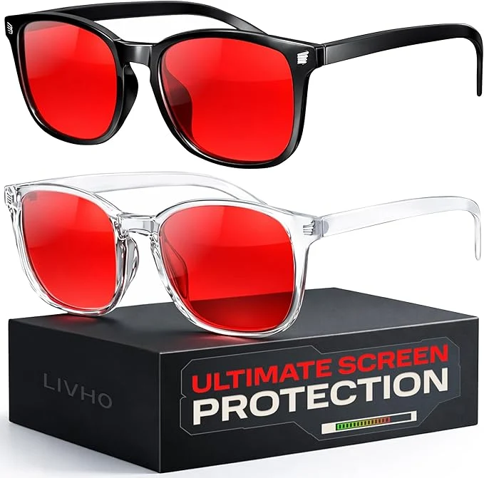 Durable livho Gaming Blue Light Blocking Glasses Refined