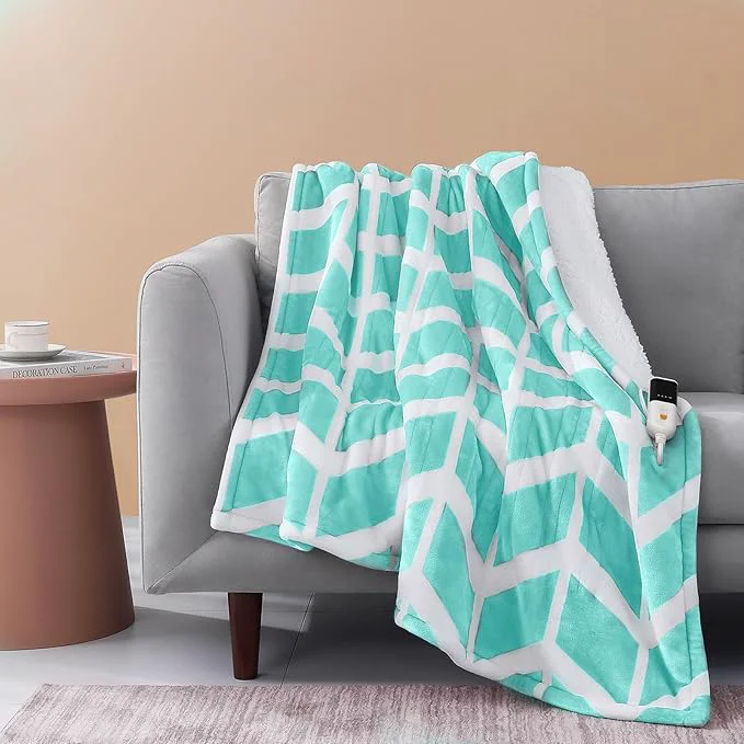 Luxury VENTIMI Electric Blanket Heated Throw Fast Heating Blankets High-Grade
