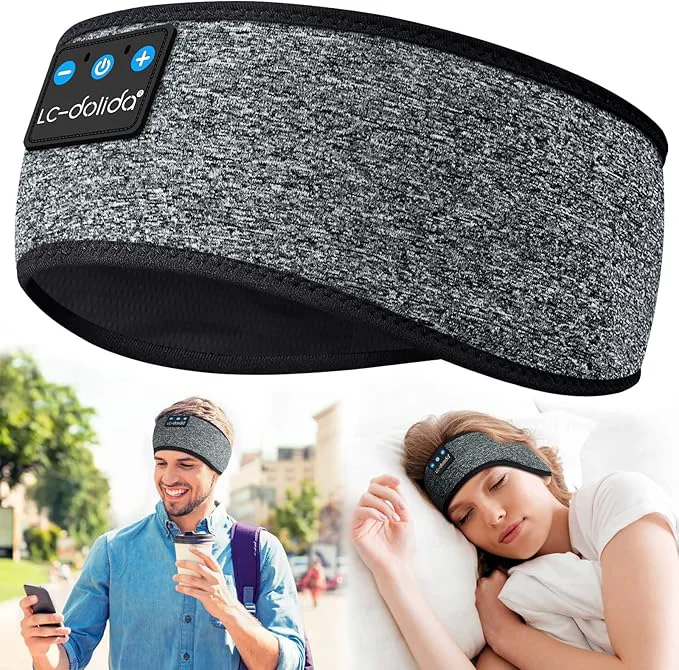Outstanding LC-dolida Sleep Headphones Headband Bluetooth 5.4 Sports Headband Earphones Fast