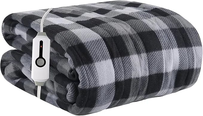 High-Quality Electric Heated Blanket Full Size 72 x84 4 Adjustable Heat Settings 10-Hour Expertly Made