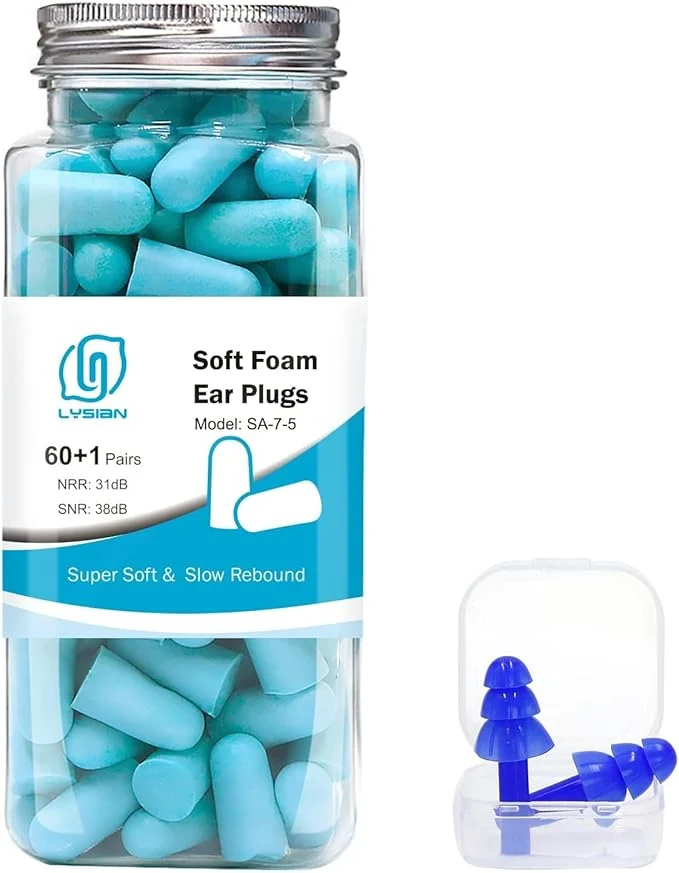 Functional LYSIAN Ultra Soft Foam Earplugs Sleep Noise Cancelling Ear Plugs Original Design