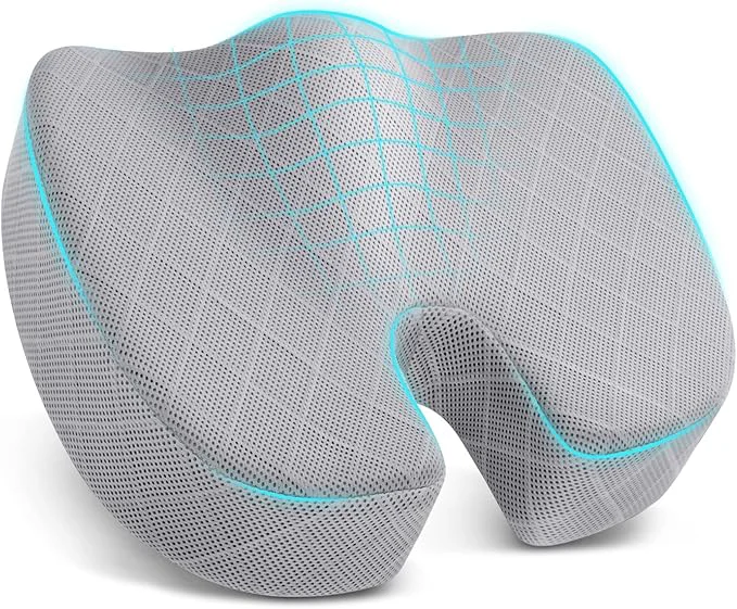 Convenient TushGuard Office Car Seat Cushion Non-Slip Sciatica Back Coccyx Tailbone Flexible