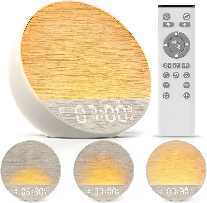 High-Performance Tap-to-Snooze Sunrise Alarm Clock Environmentally Friendly