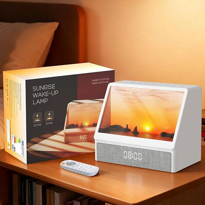 Quality Sunrise Alarm Clock Wake Up Light Sunlight Alarm Clock Dependable