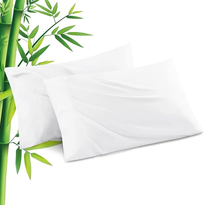 Durable Pillowcases Standard Size 2 Pack Cooling Viscose Pillow Cases Long-Lasting