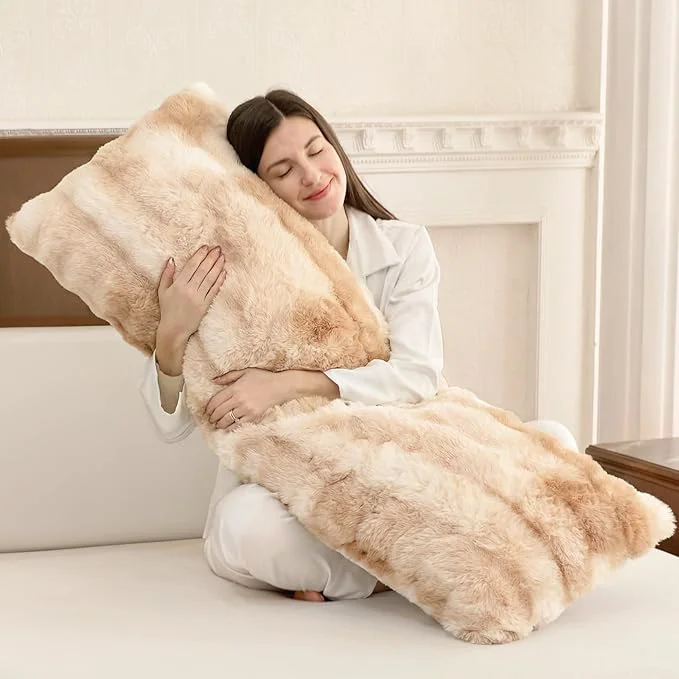 Flexible ZonLi Fluffy Body Pillow for Adults Fuzzy Faux Fur Body Pillow Outstanding