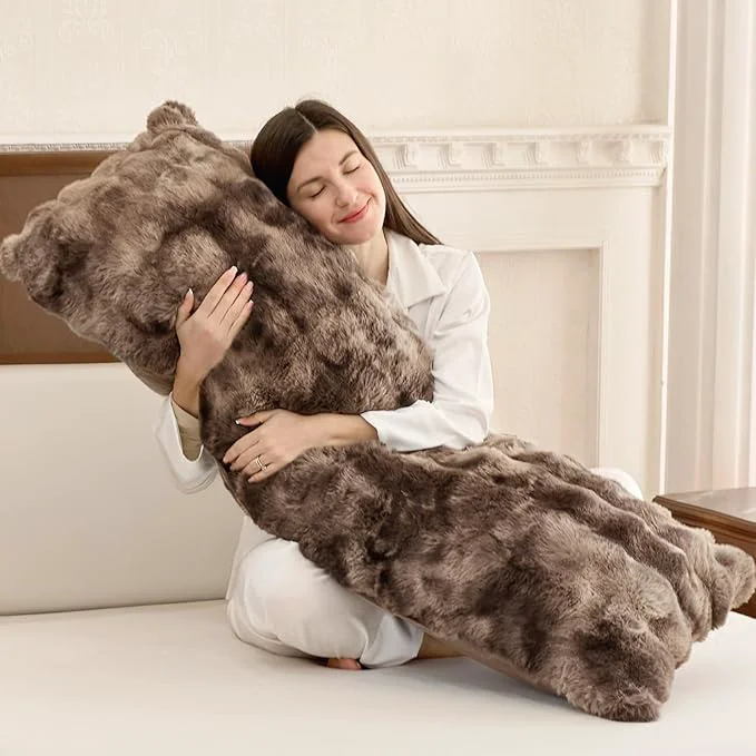 Comfortable ZonLi Fluffy Body Pillow for Adults Fuzzy Faux Fur Body Pillow Quality