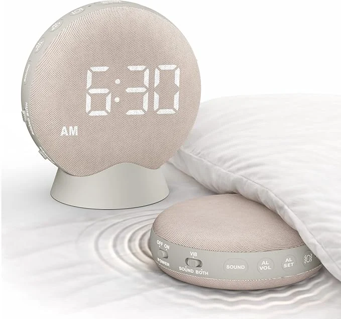 Long-Lasting SolaceRise Super Loud Alarm Clock Powerful