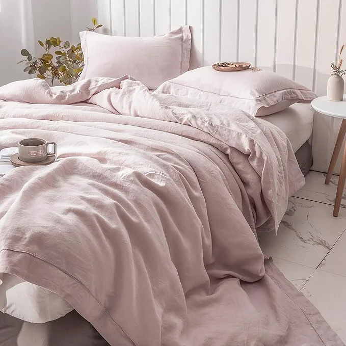 Convenient Simple Opulence Washed Linen Duvet Cover Proven