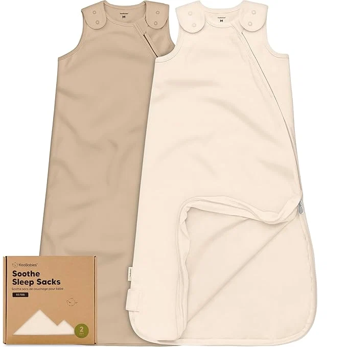 Flexible 2-Pack Organic Baby Sleep Sacks Cotton Prestigious
