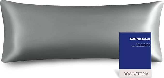 Organic DOWNSTORIA Satin Body Pillow Cover Similar to Silk Body Pillow Pillowcase 1 Pack Powerful
