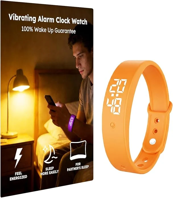 Quality Vibrating Alarm Clock Watch for Heavy Sleepers Silent Wake Up Bracelet Smart Prestigious