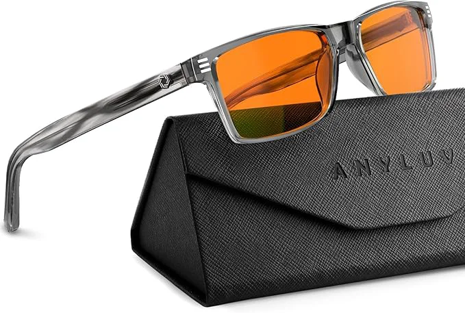 Genuine ANYLUV Blue Light Glasses Men Woman Eye Strain Relief Eye Protection High-Grade
