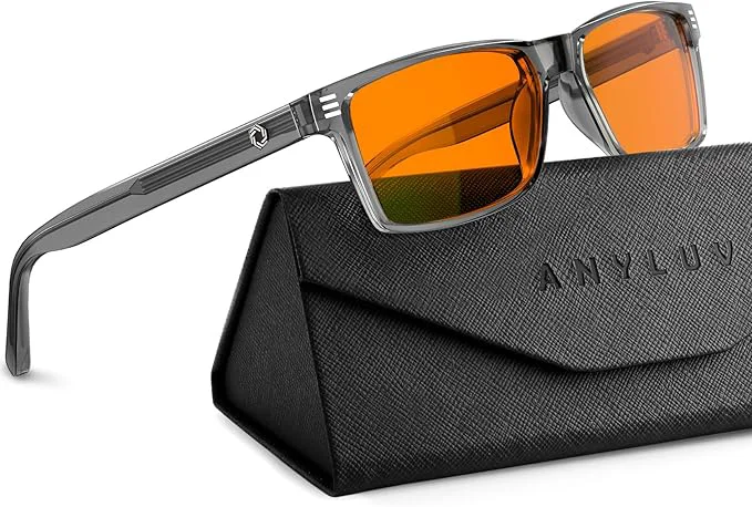 Secure ANYLUV Blue Light Glasses Men Woman Eye Strain Relief Eye Protection Casual