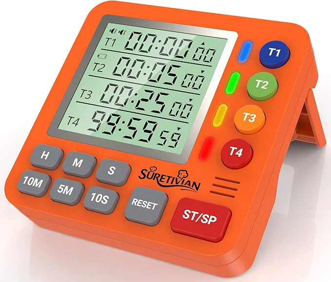 Relaxed Digital Kitchen Timer for Cooking Breathable