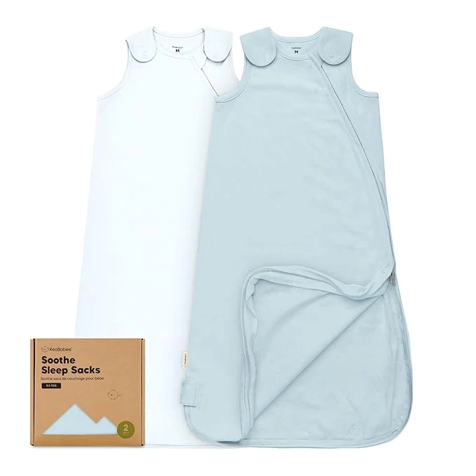 Flexible 2-Pack Organic Baby Sleep Sacks Cotton First-Class