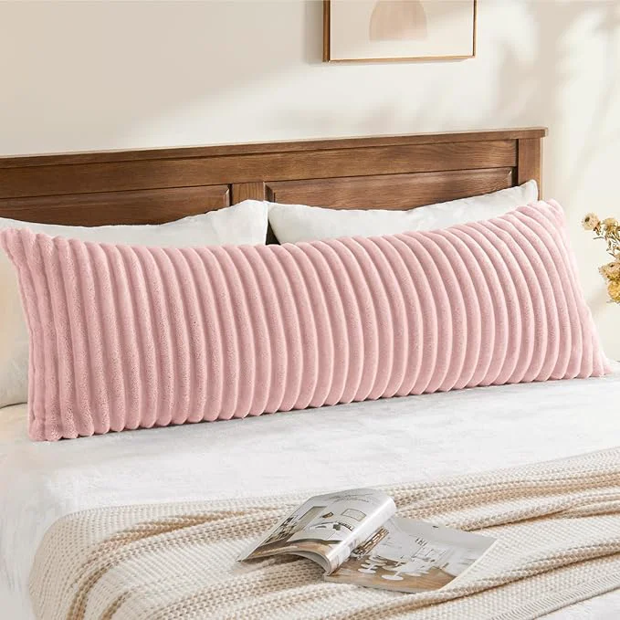 Organic BEDELITE Fluffy Faux Fur Body Pillow Cover First-Class