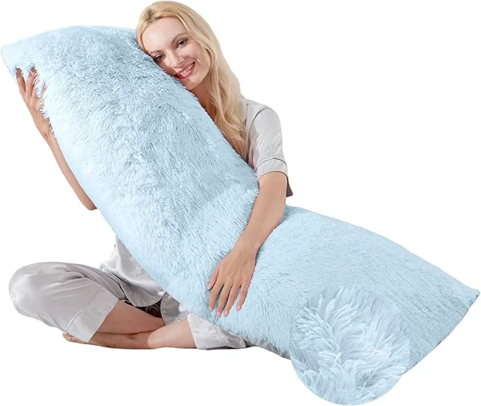 Consistent WSOFRLAC Thin Neck Pillow for loft Bed 20×54 Adjustable Back Decorative Pillows Functional
