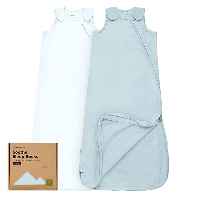 Functional 2-Pack Organic Baby Sleep Sacks Cotton Long-Lasting