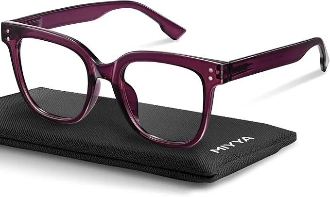 Recyclable miyya Blue Light Glasses for Women Men – Oversized UV Blue Light Blocker Crafted
