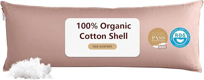 Proven Goose Down Body Pillows for Adults Large Body Pillow for Side Sleeper Prestigious