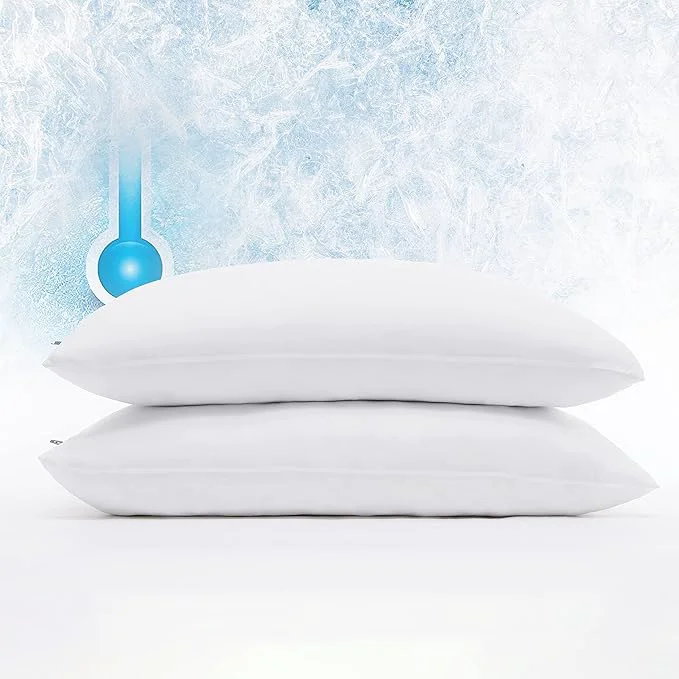 Environmentally Friendly Serta Power Chill Cooling Pillow Protectors Stain Resistant and Zippered Green