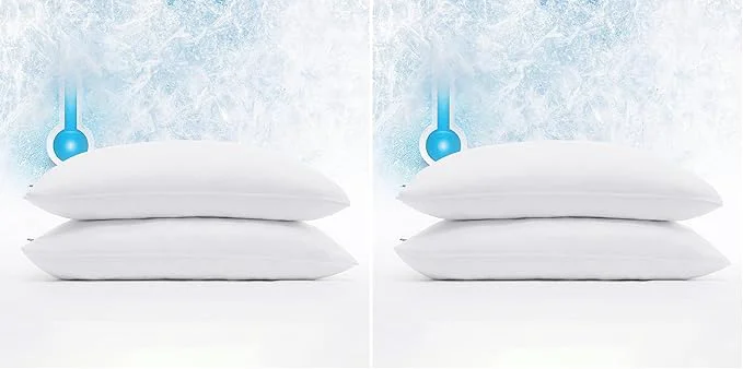 World-Class Serta Power Chill Cooling Pillow Protectors Stain Resistant and Zippered Elite