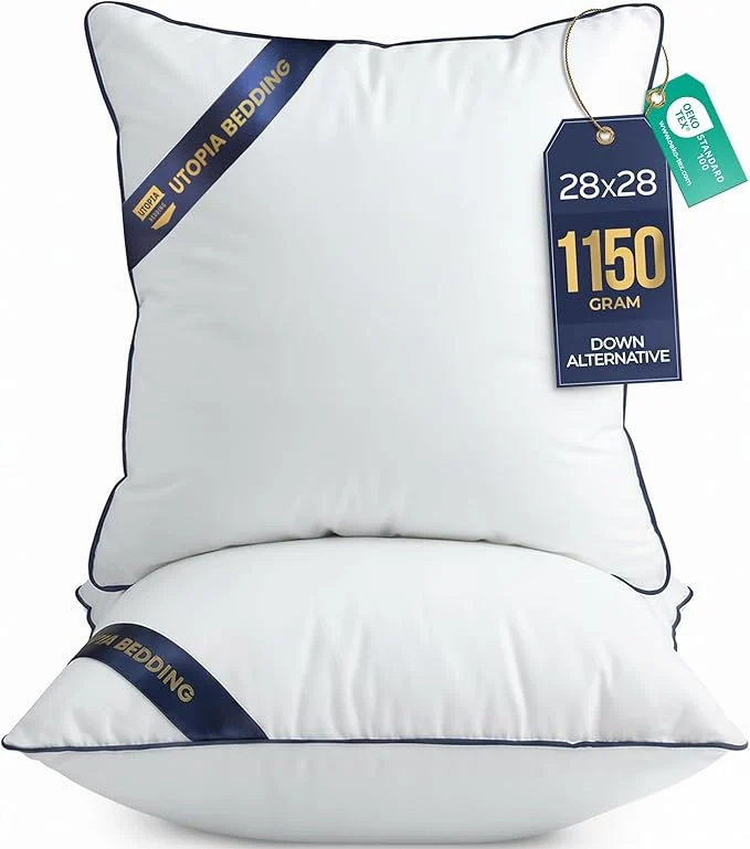 Top-Quality Utopia Bedding Throw Pillow Inserts 28 x 28 Inches Decorative Indoor Pillows Smart