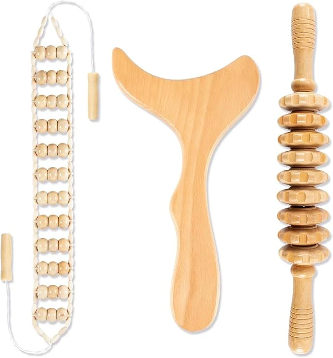 Innovative KintKita 3 in 1 Wood Therapy Massage Tool Wooden Lymphatic Drainage Massager Modern