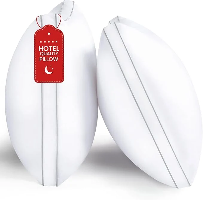 Reusable ROUMEA Pillows Standard Size Set of 2 Bed Pillows Artisan