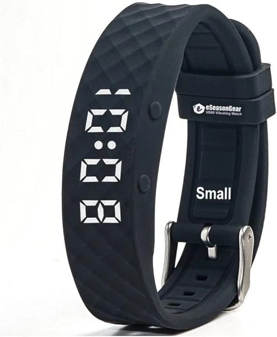 Crafted VB80 12 Alarm Vibrating Watch Silent Vibration Shake Wake ADHD Medication User-Friendly