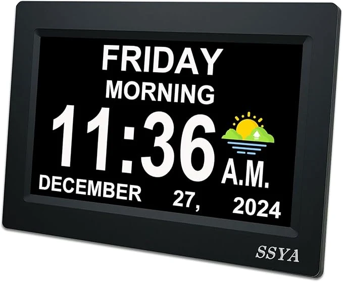 Professional SSYA 7 Inch Calendar Clock World-Class