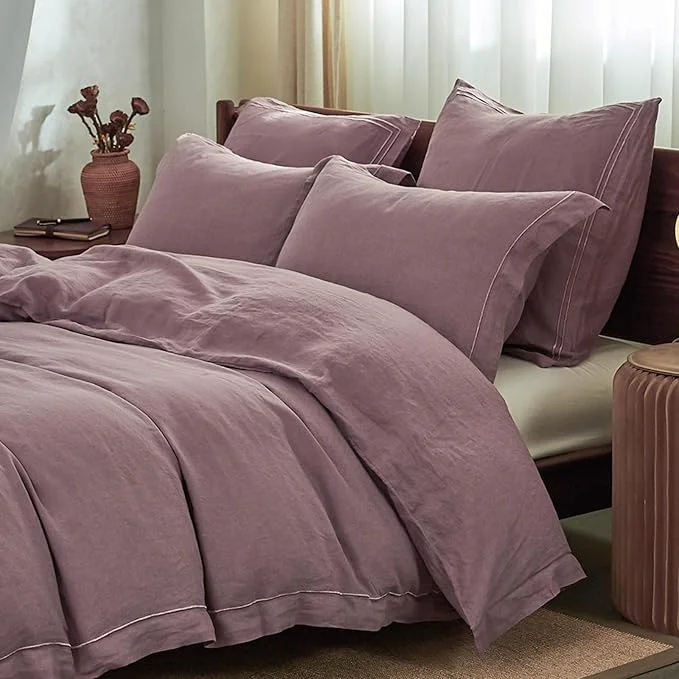 User-Friendly Simple Opulence Washed Linen Duvet Cover Certified
