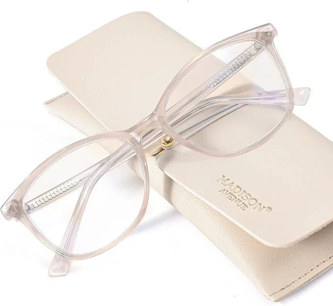 Versatile Madison Avenue TR90 Blue Light Blocking Glasses Anti Eyestrain UV Glare Blue Verified