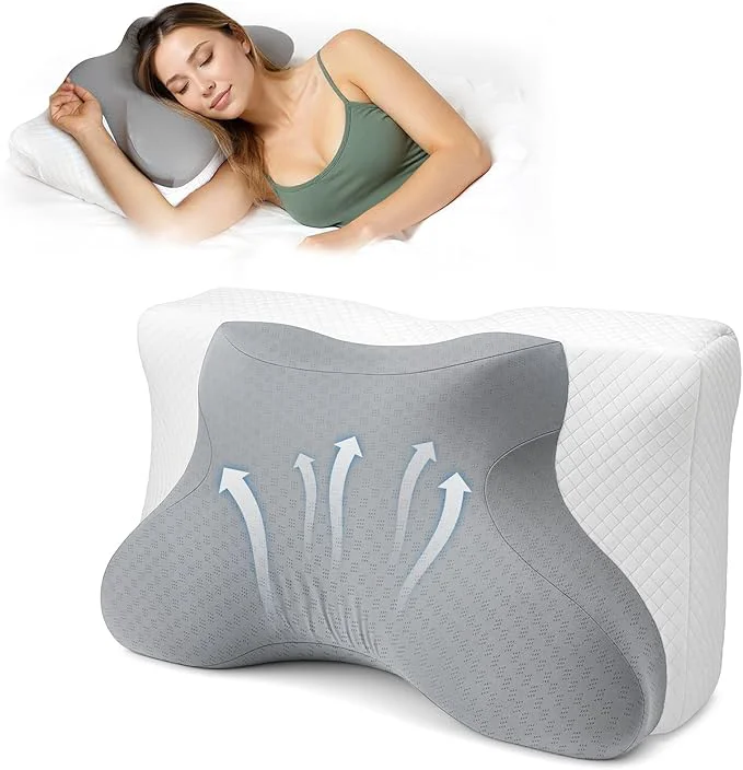 Trendy Cervical Neck Pillow for Sleeping Adjustable Ergonomic Pillow Contour Neck Prestigious